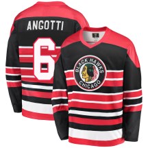 Chicago Blackhawks Youth Lou Angotti Fanatics Branded Premier Red/Black Breakaway Heritage Jersey