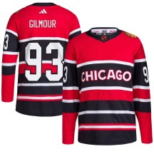 Chicago Blackhawks Men's Doug Gilmour Adidas Authentic Red Reverse Retro 2.0 Jersey