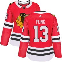Chicago Blackhawks Women's CM Punk Adidas Authentic Red Home Jersey