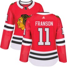 Chicago Blackhawks Women's Cody Franson Adidas Authentic Red Home Jersey