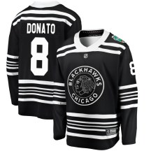 Chicago Blackhawks Men's Ryan Donato Fanatics Branded Breakaway Black 2019 Winter Classic Jersey
