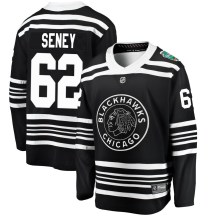 Chicago Blackhawks Men's Brett Seney Fanatics Branded Breakaway Black 2019 Winter Classic Jersey