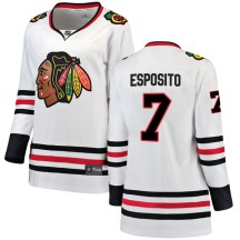 Chicago Blackhawks Women's Phil Esposito Fanatics Branded Breakaway White Away Jersey