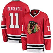 Chicago Blackhawks Youth Colin Blackwell Fanatics Branded Premier Black Breakaway Red Heritage Jersey