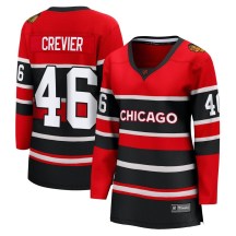 Chicago Blackhawks Women's Louis Crevier Fanatics Branded Breakaway Red Special Edition 2.0 Jersey