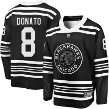 Chicago Blackhawks Youth Ryan Donato Fanatics Branded Premier Black Breakaway Alternate 2019/20 Jersey